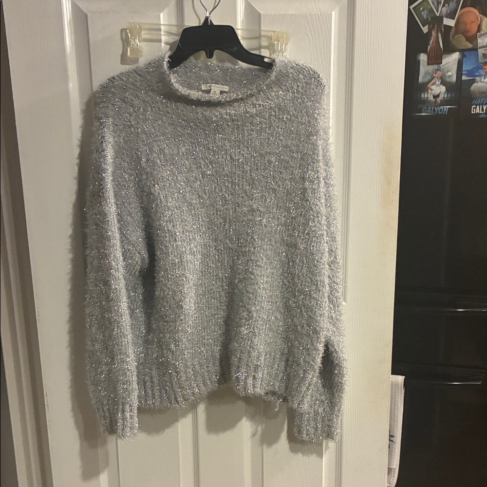 Cato Silver-Gray Turtleneck Sweater